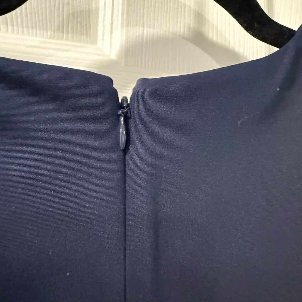 NEW J. Crew V-Neck Short Sleeve Dress - Size 00 | Color: Navy Blue